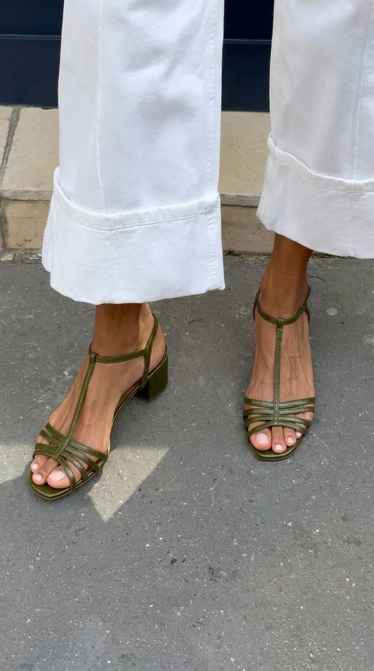 Clemence Sandals - Metallic Ankle
