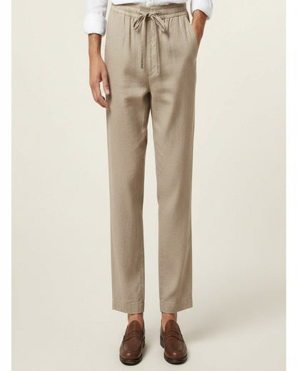 Lars Trousers - Relaxed Linen in Beige