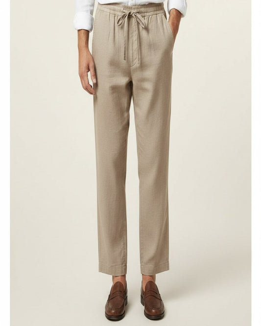 Lars Trousers - Relaxed Linen in Beige
