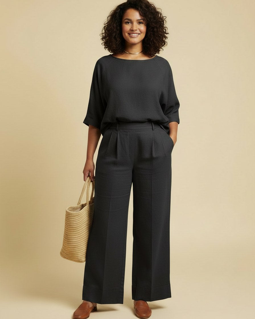 Jude Shirt - Relaxed Linen in Black