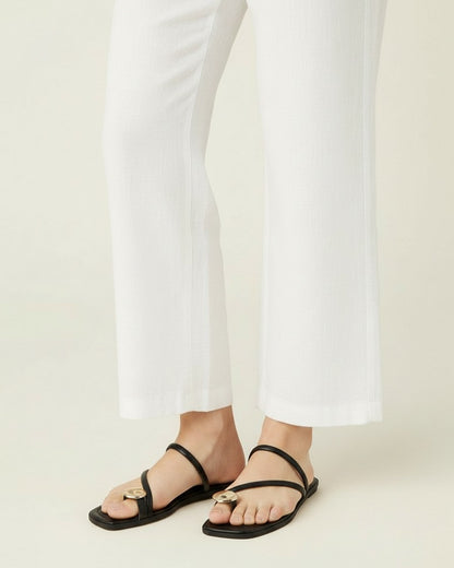 Sable Sandals - Square-Toe in black
