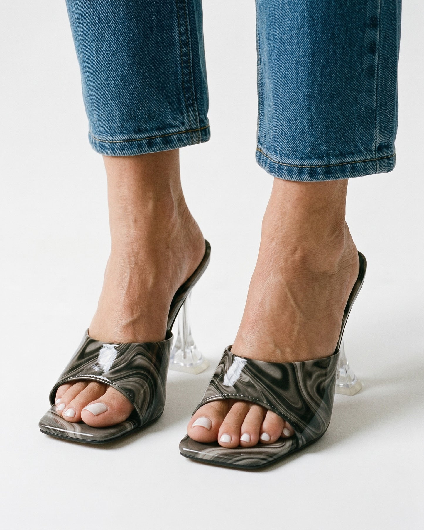 Haas Shoes - Square-Toe Leather in Black