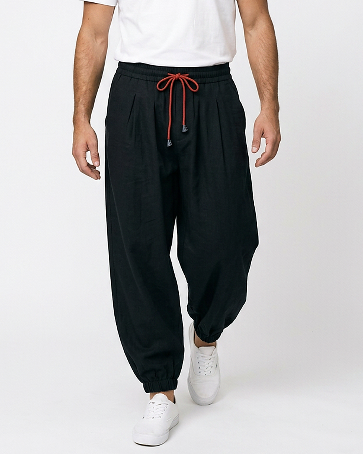 Jaan Trousers - Relaxed Linen in black