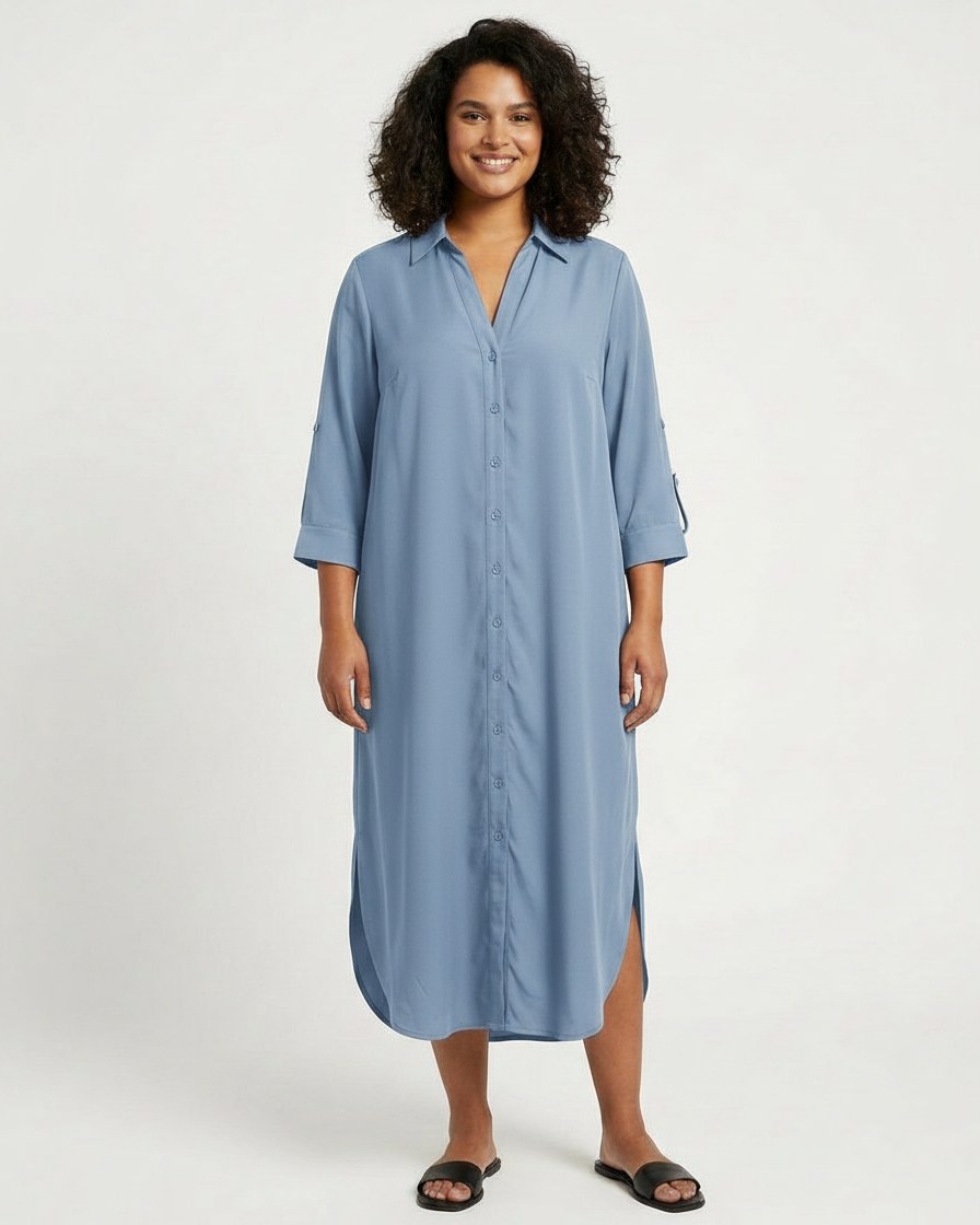 Aster Dress - Relaxed in Blue