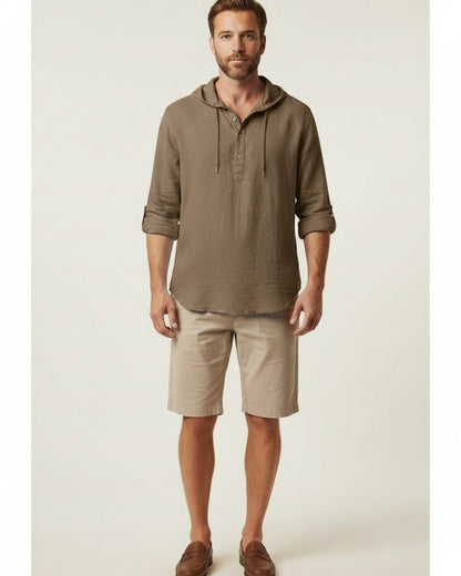 Ivo Shirt - Relaxed Linen in Brown