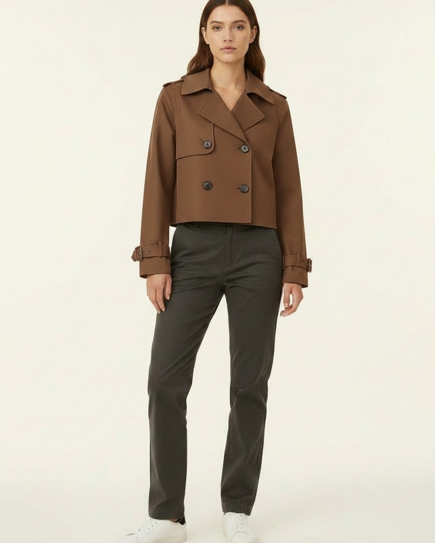 Aster Coat in Brown