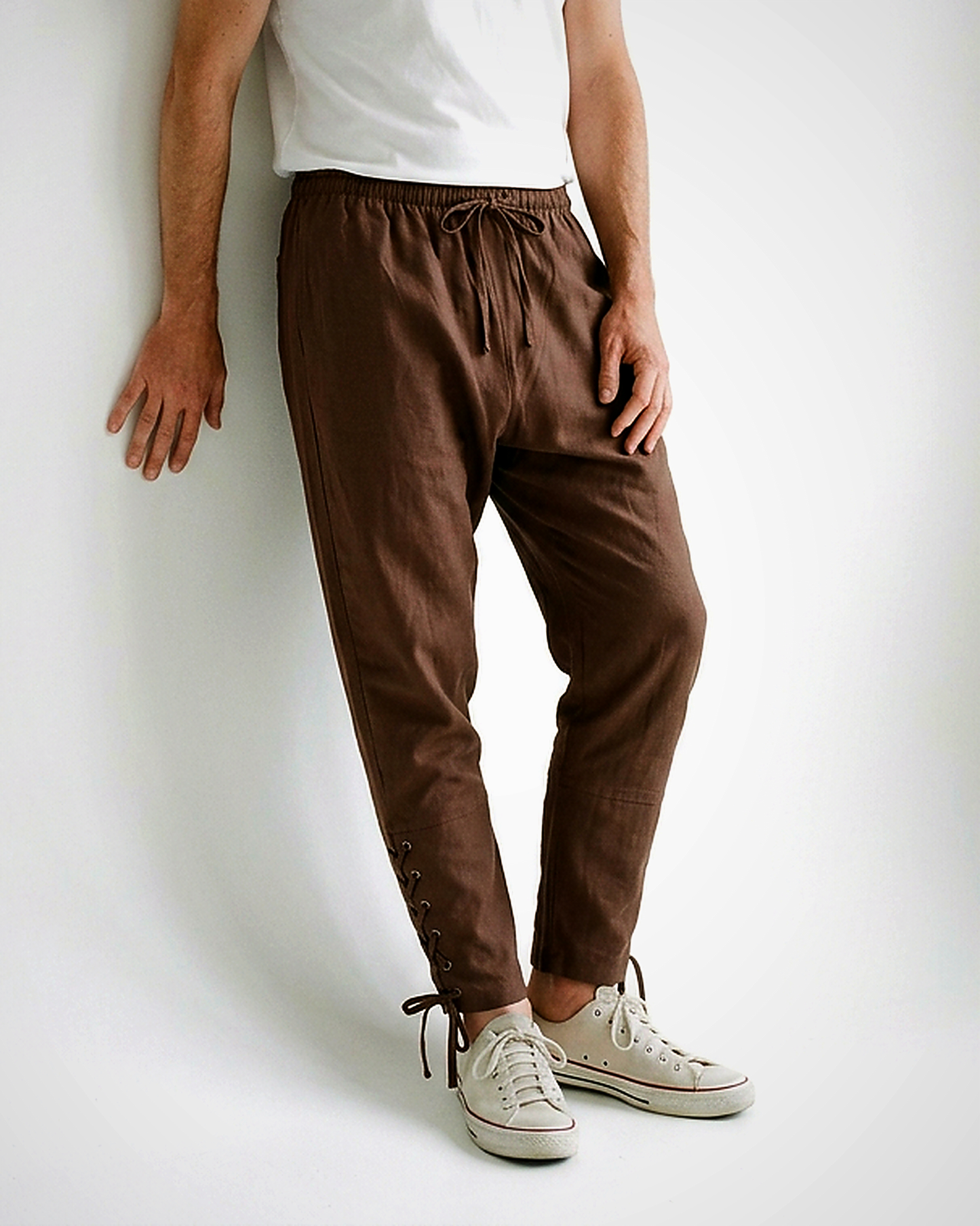 Marsh Trousers - Relaxed Linen in Brown