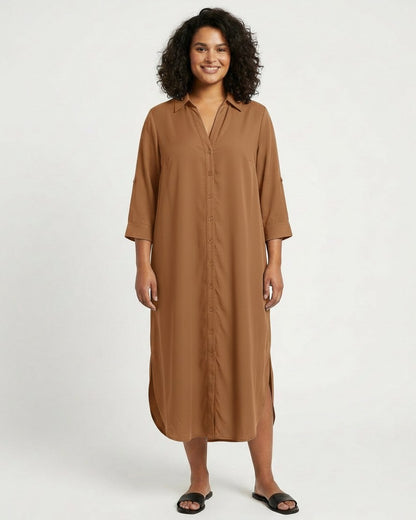 Aster Dress - Relaxed in Camel
