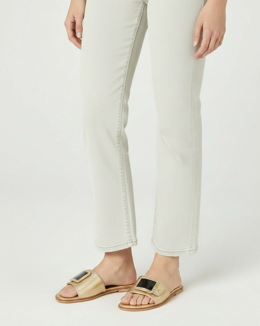 Hael Sandals - Leather in Gold