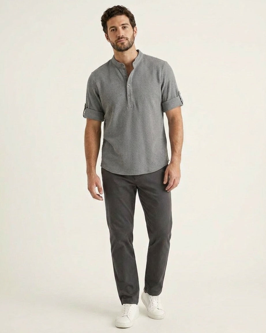 Noa Shirt - Cotton in Gray