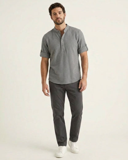 Noa Shirt - Cotton in Gray