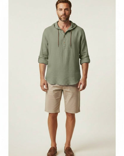 Ivo Shirt - Relaxed Linen in Green