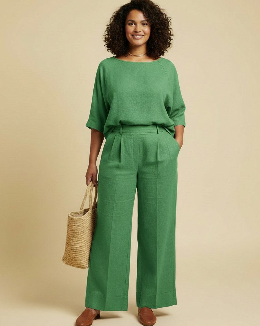 Jude Shirt - Relaxed Linen in Green