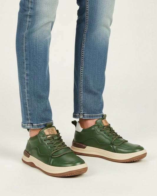 Dael Shoes - Leather in Green