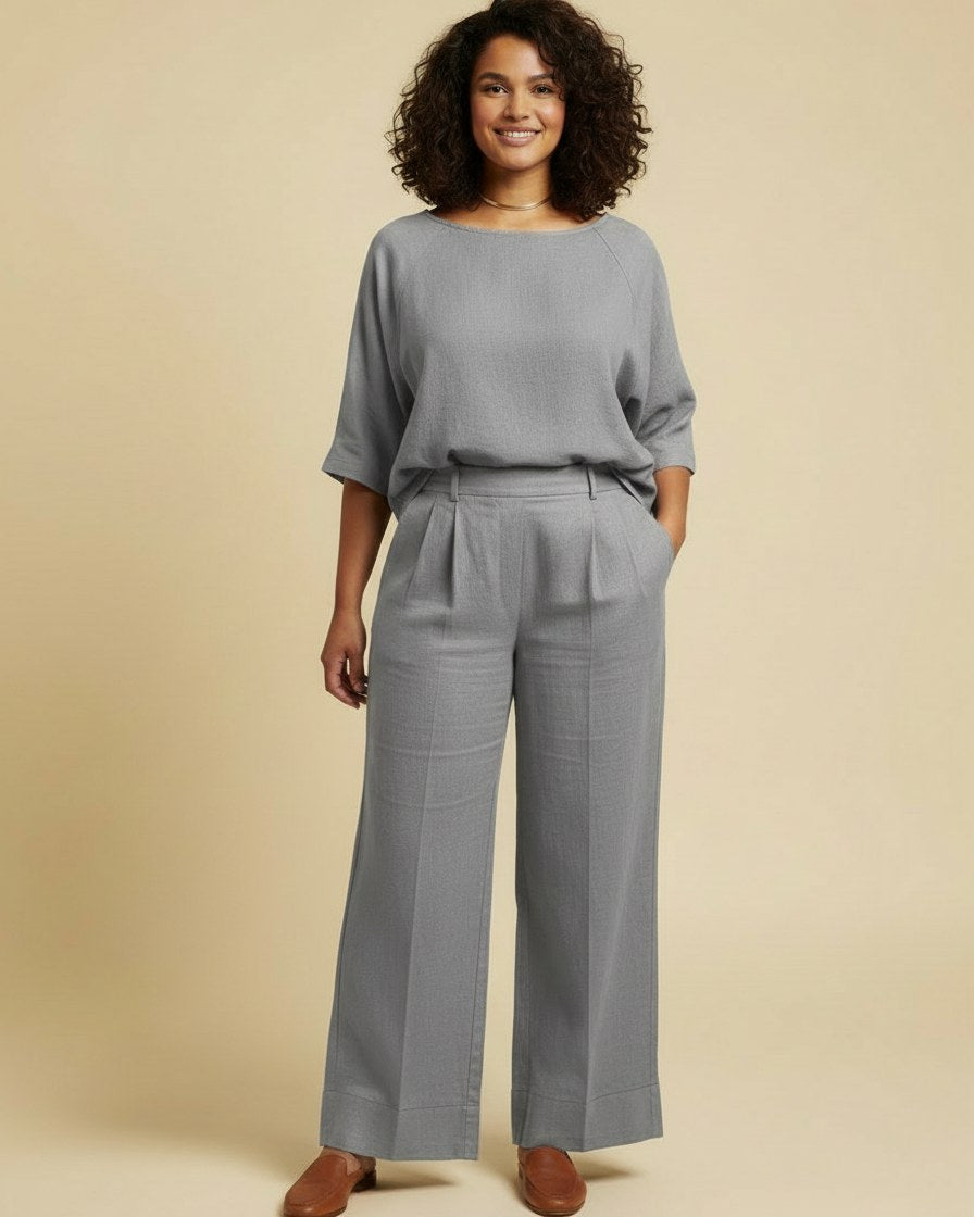 Jude Shirt - Relaxed Linen in Grey