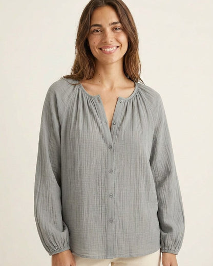 Luca Shirt - Relaxed Linen in Grey