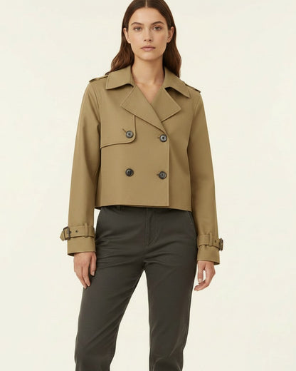 Aster Coat in Khaki