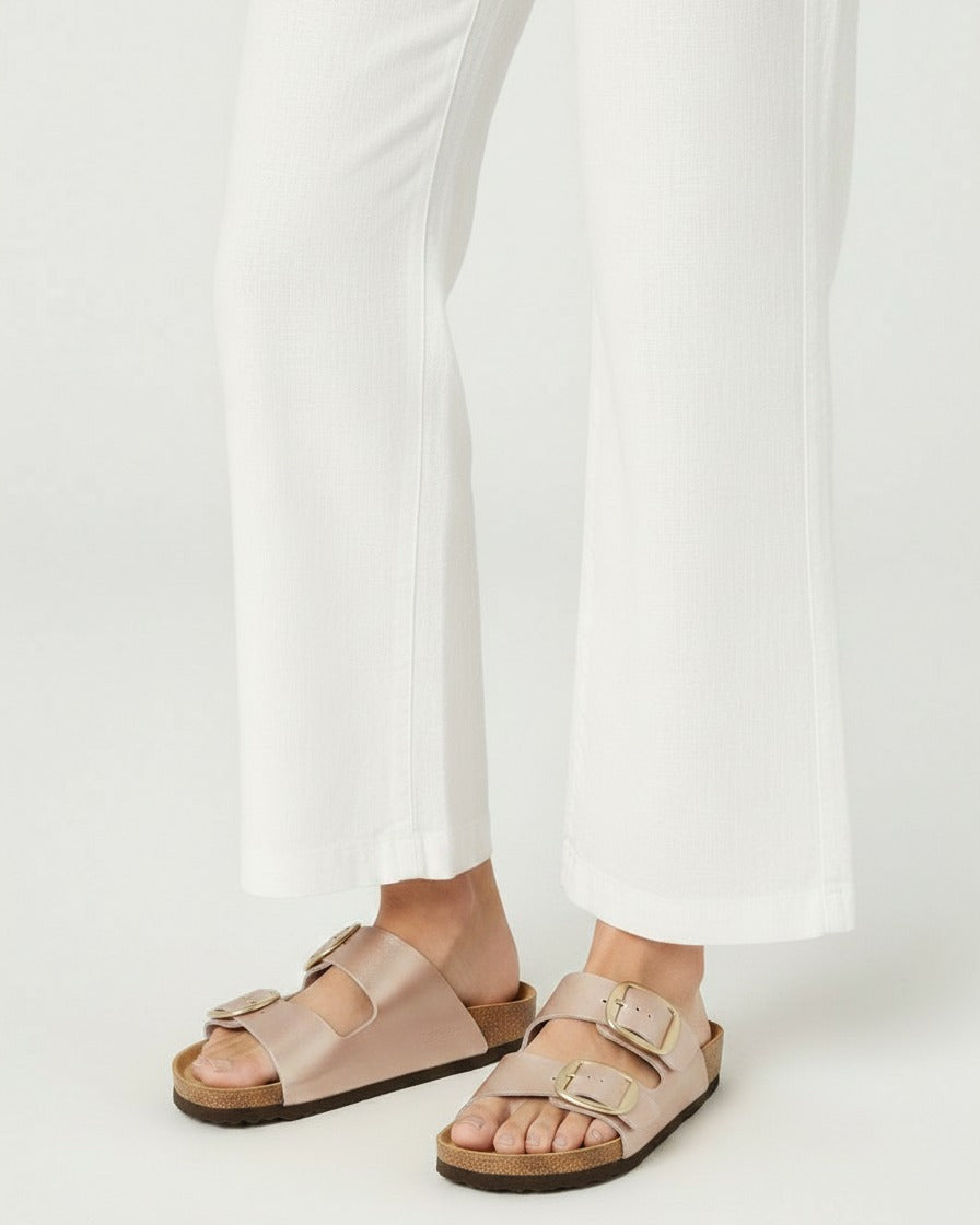 Gael Sandals - Faux Leather in Rosegold