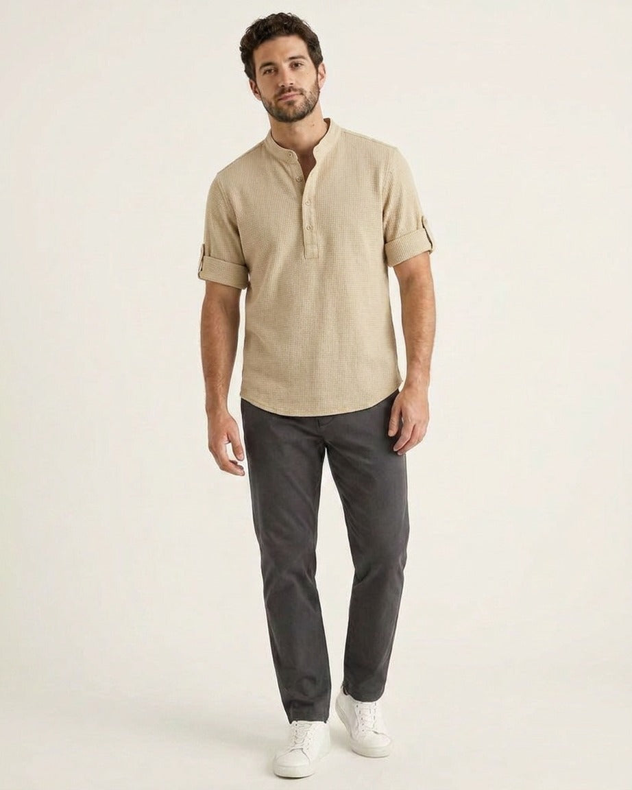 Noa Shirt - Cotton in Sand