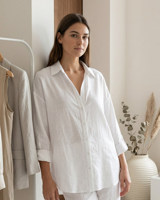 Dleo Dress in White