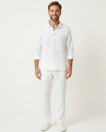 Ugo T-Shirt - Relaxed Linen in White