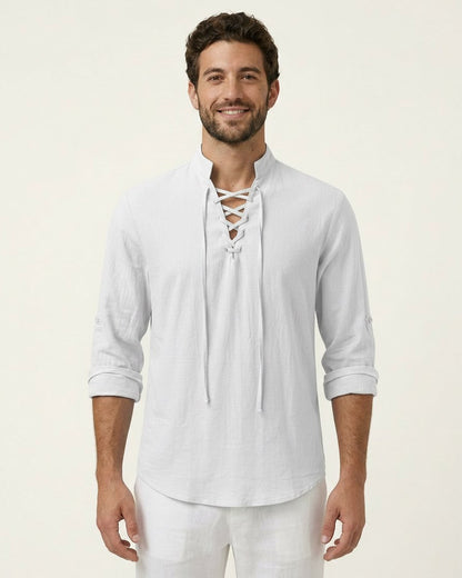 Xen Shirt - Linen in White
