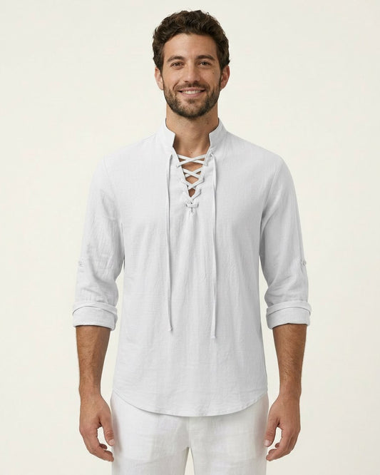 Xen Shirt - Linen in White