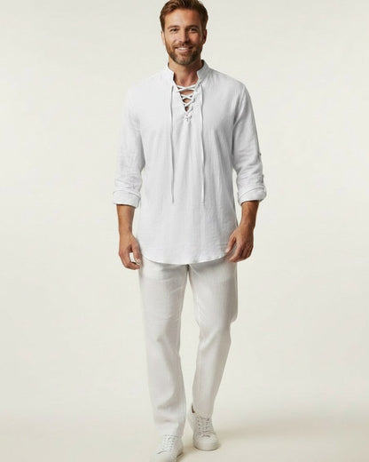 Vael Shirt - Relaxed Denim in White