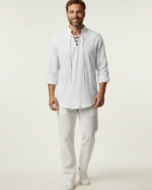 Vael Shirt - Relaxed Denim in White