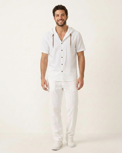 Daan Shirt - Relaxed Linen in White