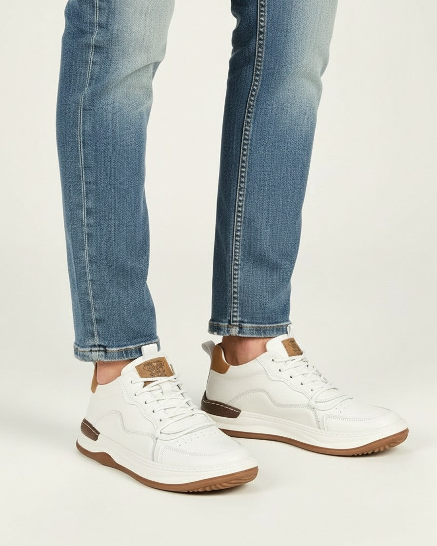 Dael Shoes - Leather in White