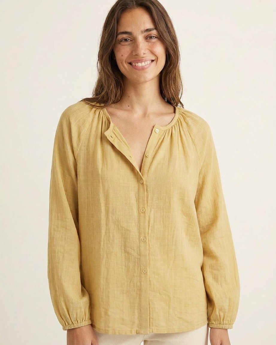 Luca Shirt - Relaxed Linen in Yellow
