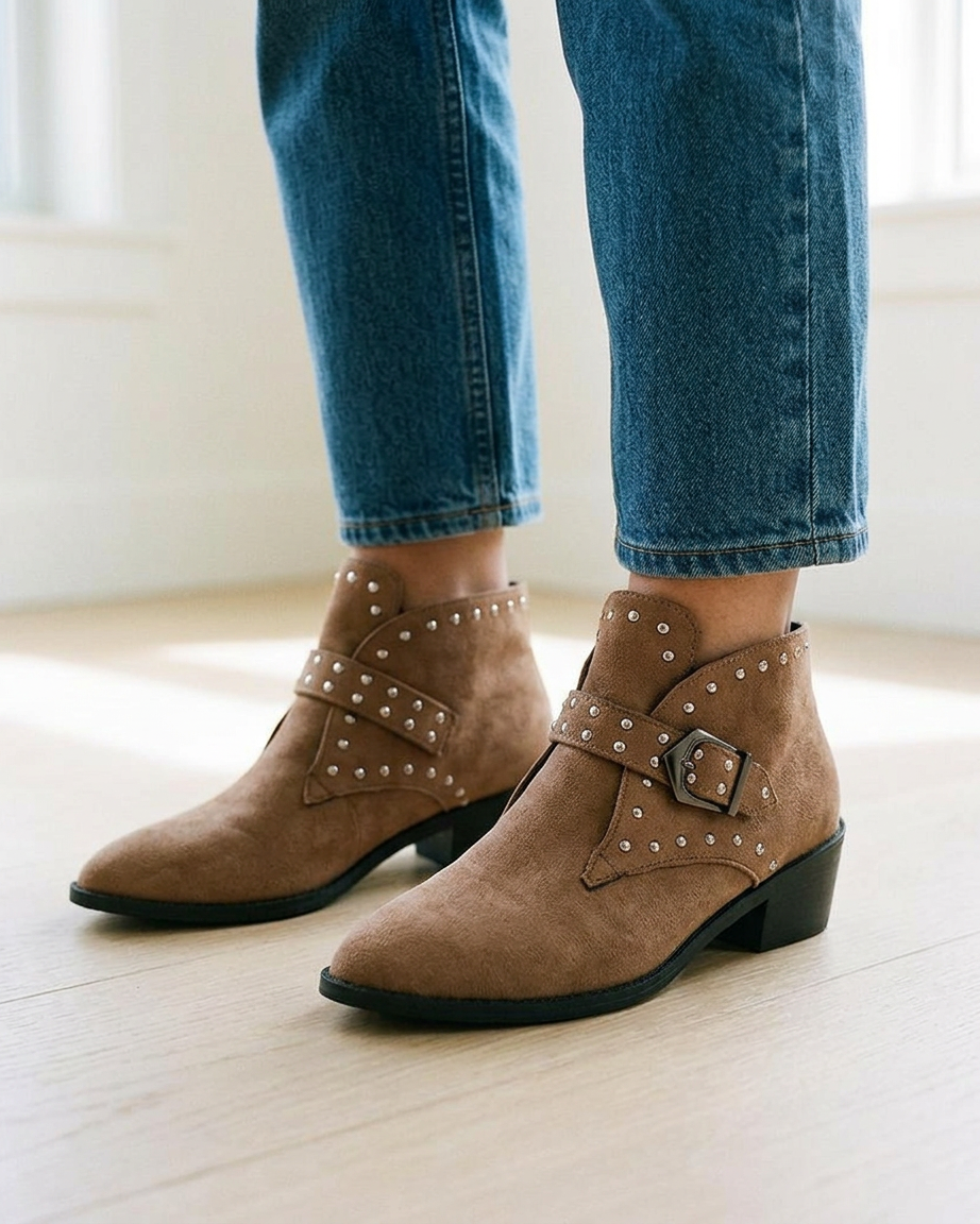 Haas Boots - Leather in Khaki - indoor 1