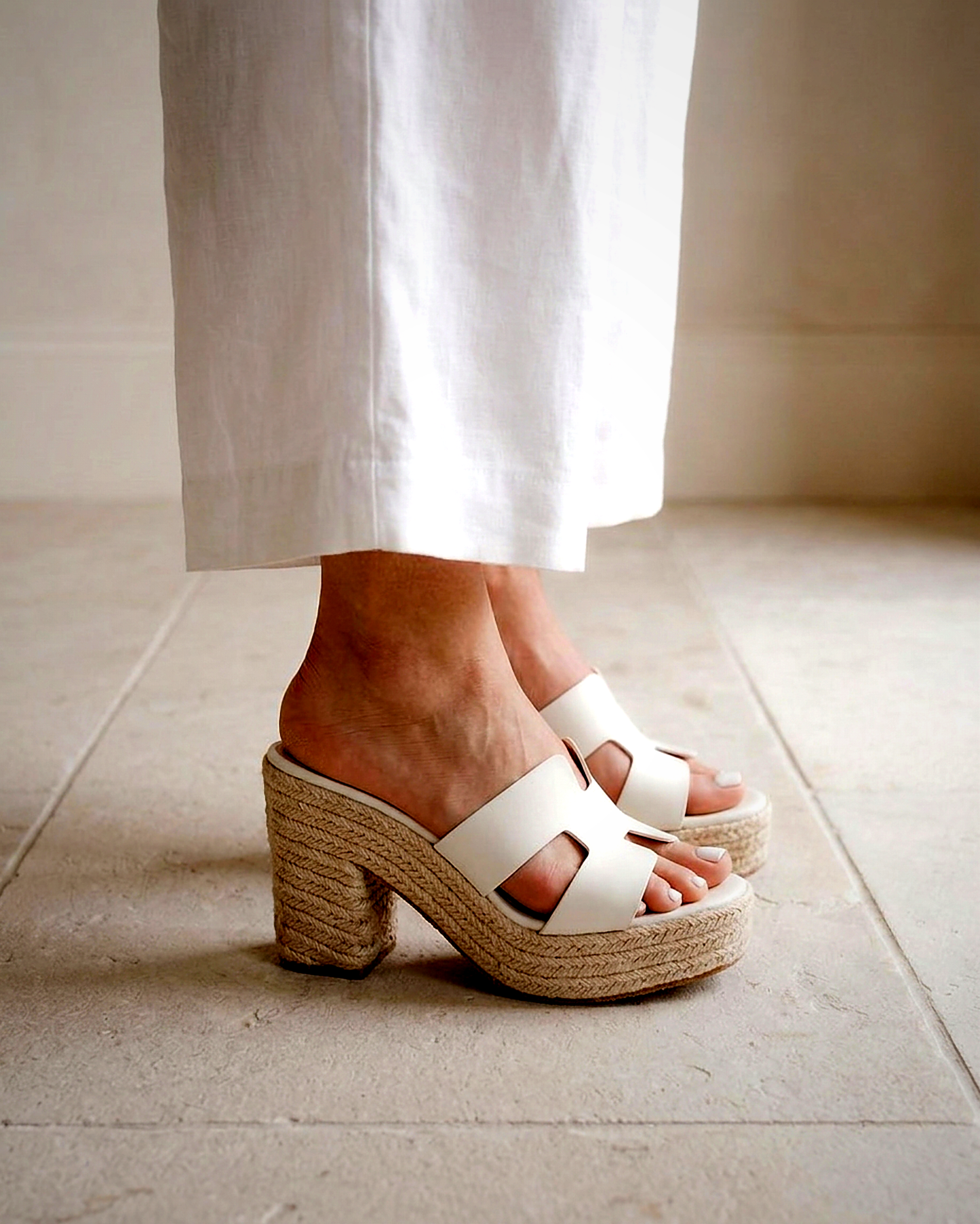 Vera Sandals - Block-Heel Leather in Heels 10.2cm - indoor 1