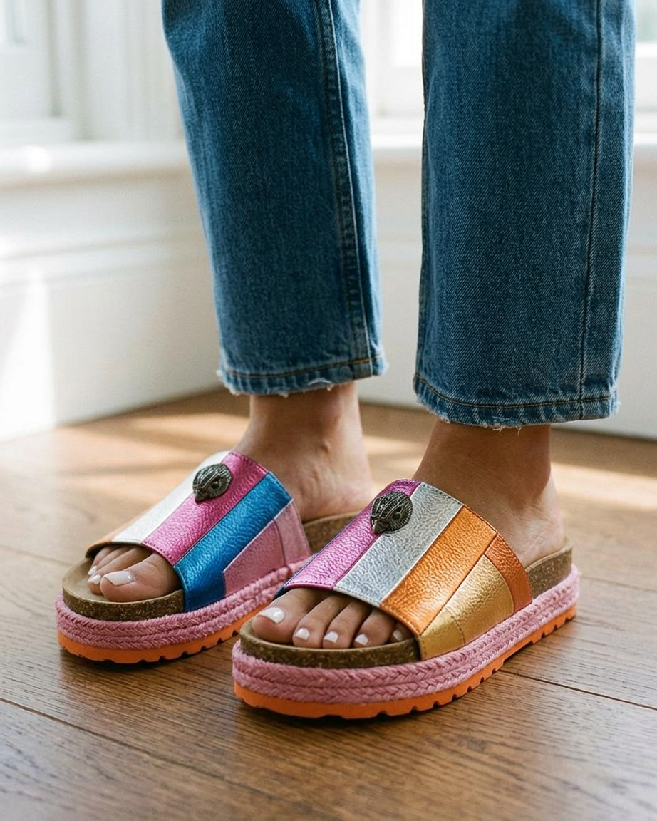 Cove Sandals - Platform in Beige - indoor 1