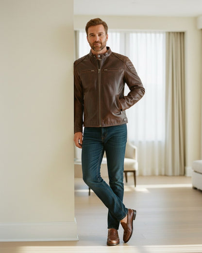 Lior Jacket - Faux Leather in Default - indoor 1