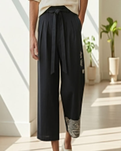 Raen Trousers - Wide-Leg Denim in black - indoor 1