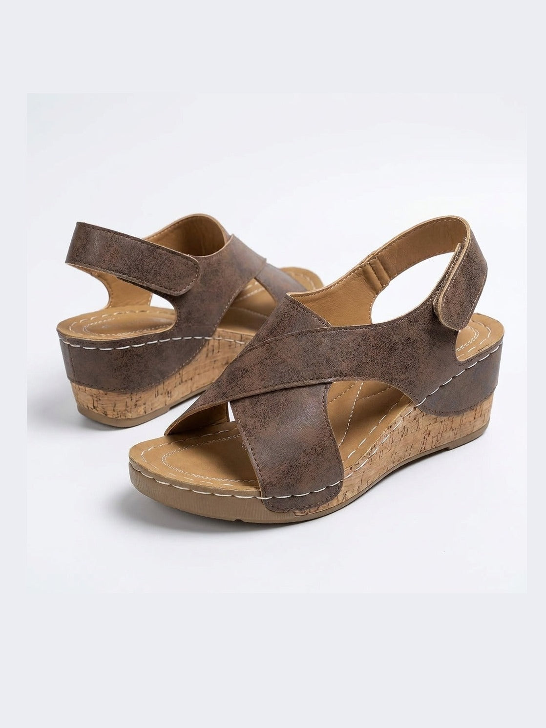 Sandales compensées Orla - Tressées