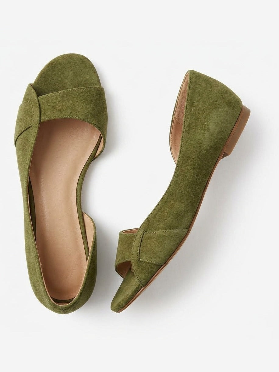 Sandales Margaux - Bride arrière en cuir suédé