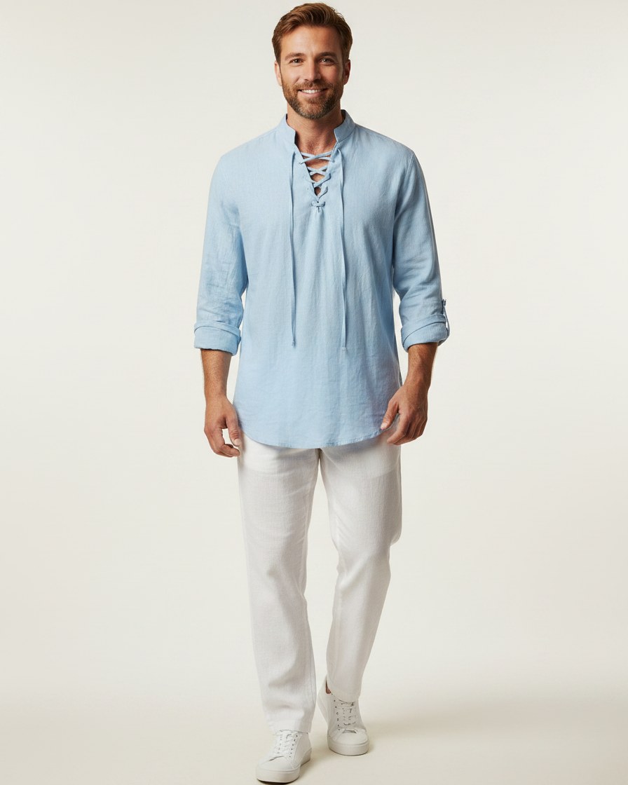 Vael Shirt - Relaxed Denim in Light Blue