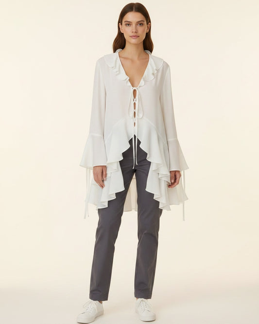 Brae Blouse in White
