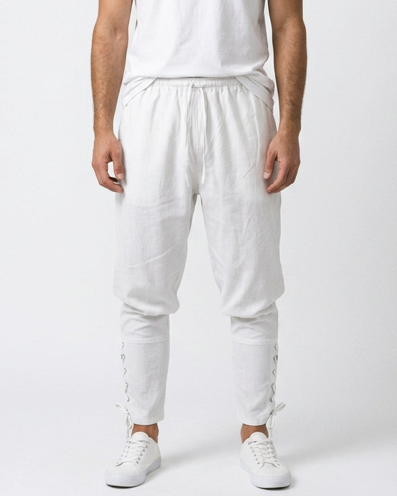 Jaan Trousers - Relaxed Linen in White