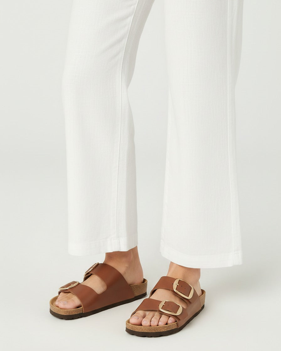 Gael Sandals - Faux Leather in Brown