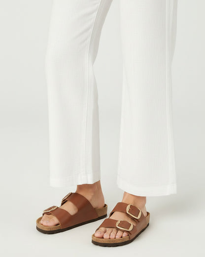 Gael Sandals - Faux Leather in Brown