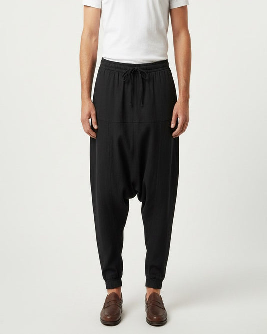 Mael Trousers - Relaxed Linen in Black