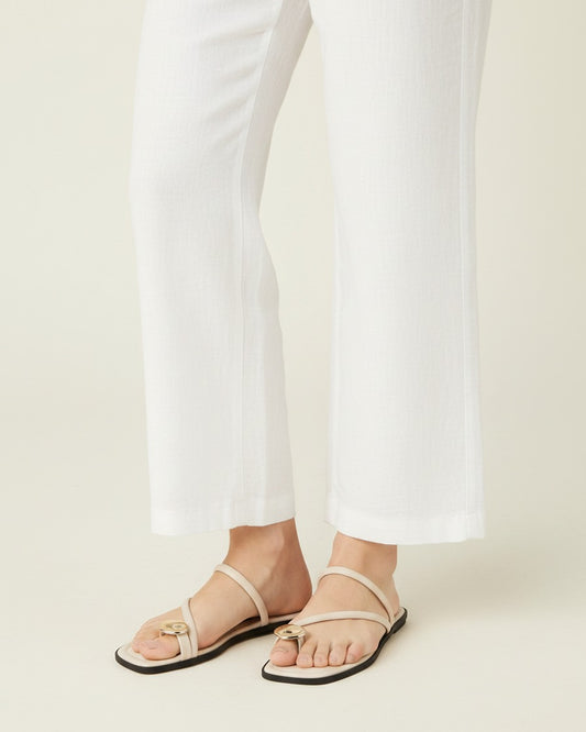 Sable Sandals - Square-Toe in Beige