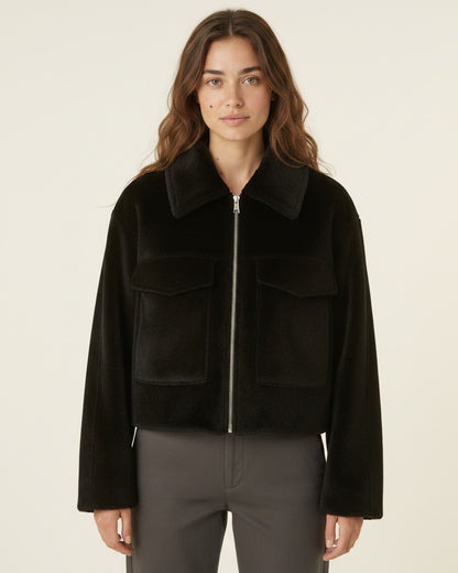 Quai Jacket - Zip in black