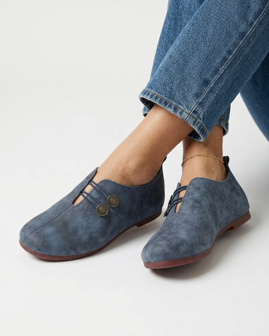 Xael Shoes - Leather in Blue