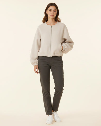 Jude Jacket - Zip in Beige