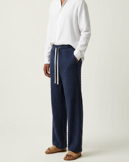 Sloane Trousers - Relaxed Wide-Leg in Blue